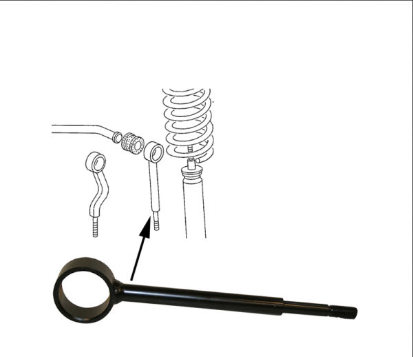 Koppelstange gerade Stabilisator Vorderachse VW Bus T3 08.84-07.91 Stabistütze Stabi Koppelstange Stabilisator vergl. 251411051A